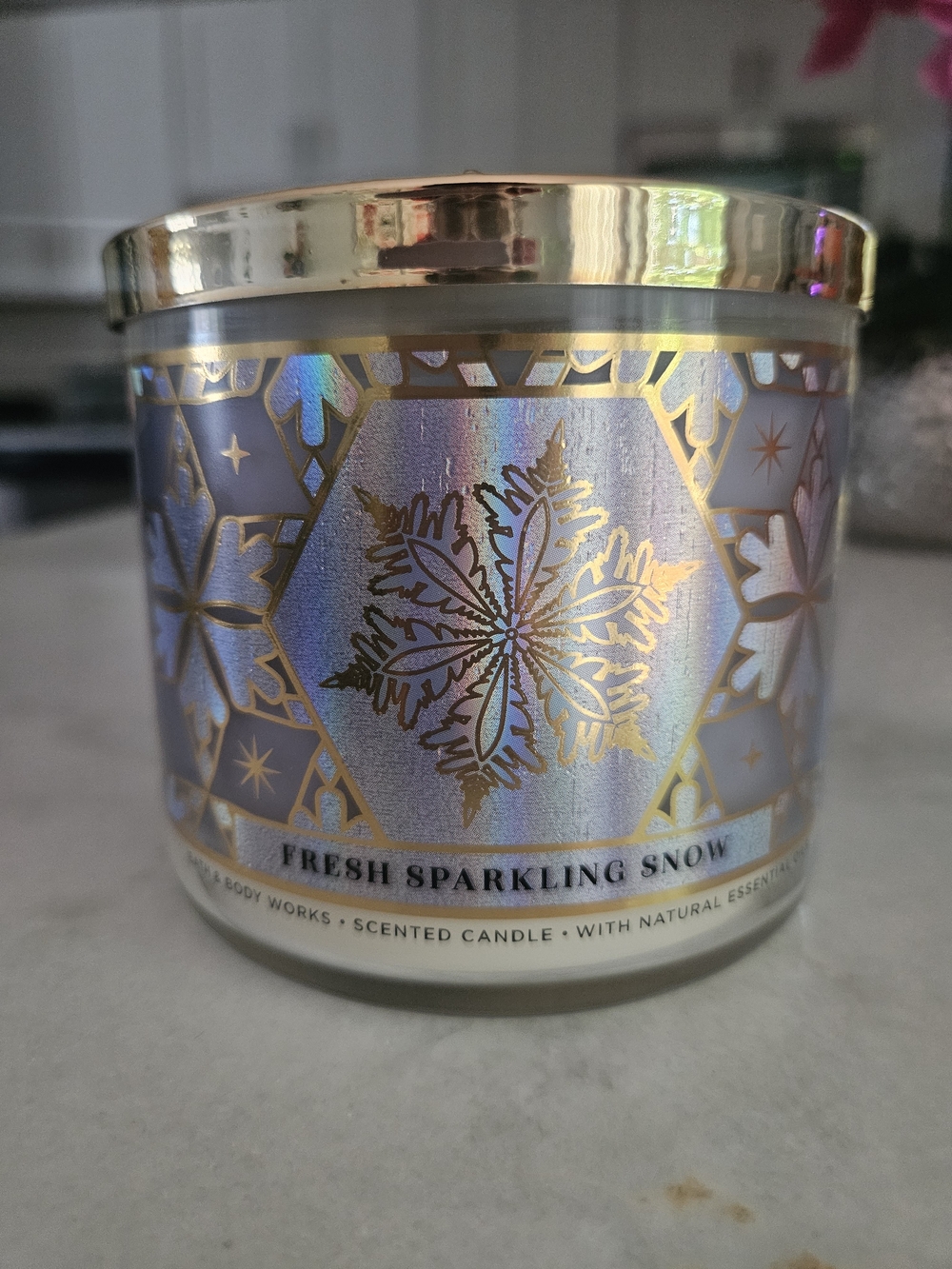 Bath & Body Works Fresh Sparkling Snow Candle
